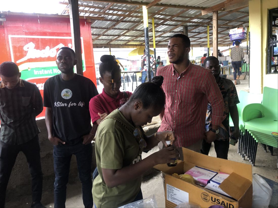 Gospel literature being prepared for free distribution